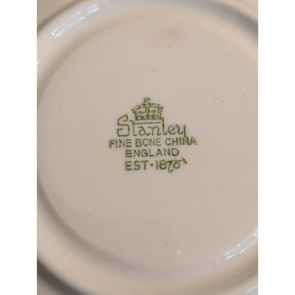 Stanley Vtg Gold Maple Leaf Tea Cup & Saucer Fine Bone China England Regency - Picture 7 of 11